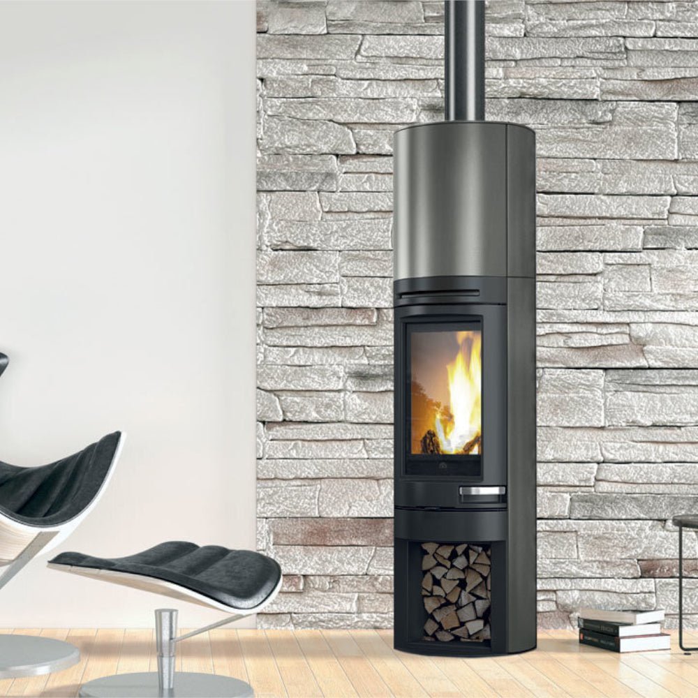 Edilkamin Kaminofen Holzofen Warmluftofen Tally 8 S | 8 kW | Farbwahl – Ansicht 5