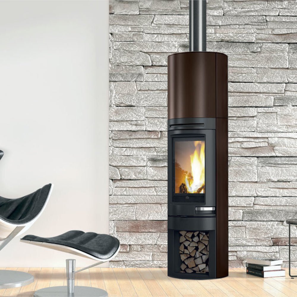 Edilkamin Kaminofen Holzofen Warmluftofen Tally 8 S | 8 kW | Farbwahl – Ansicht 7