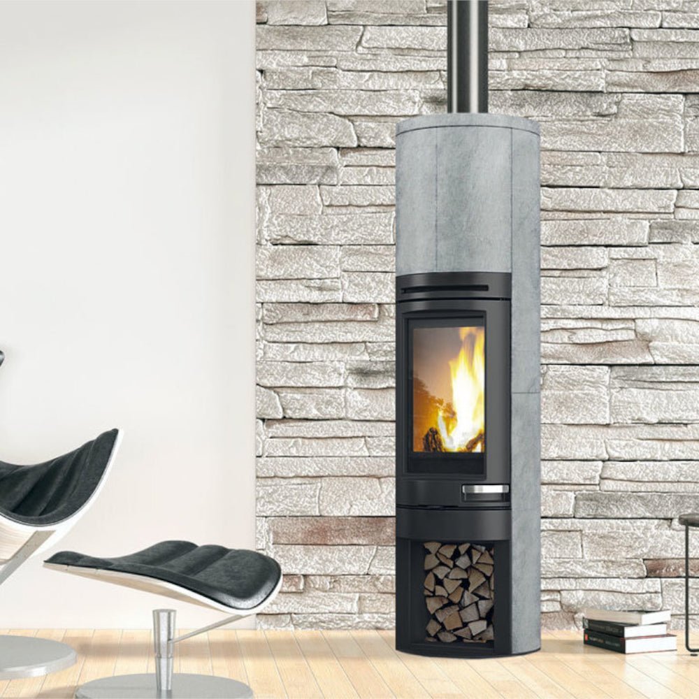Edilkamin Kaminofen Holzofen Warmluftofen Tally 8 S | 8 kW | Farbwahl – Ansicht 9