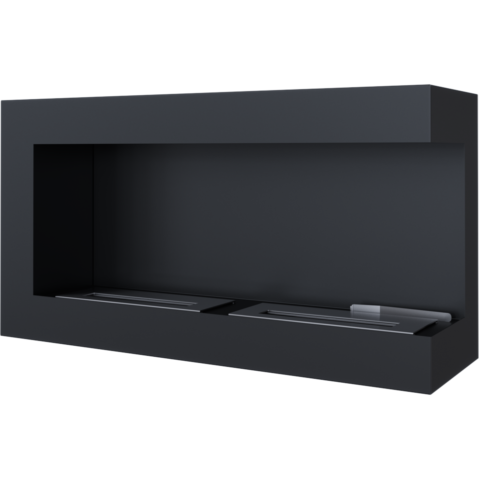 Kratki Biokamin Delta 900 Eckkamin rechts/links | wahlweise + Glas – Ansicht 3