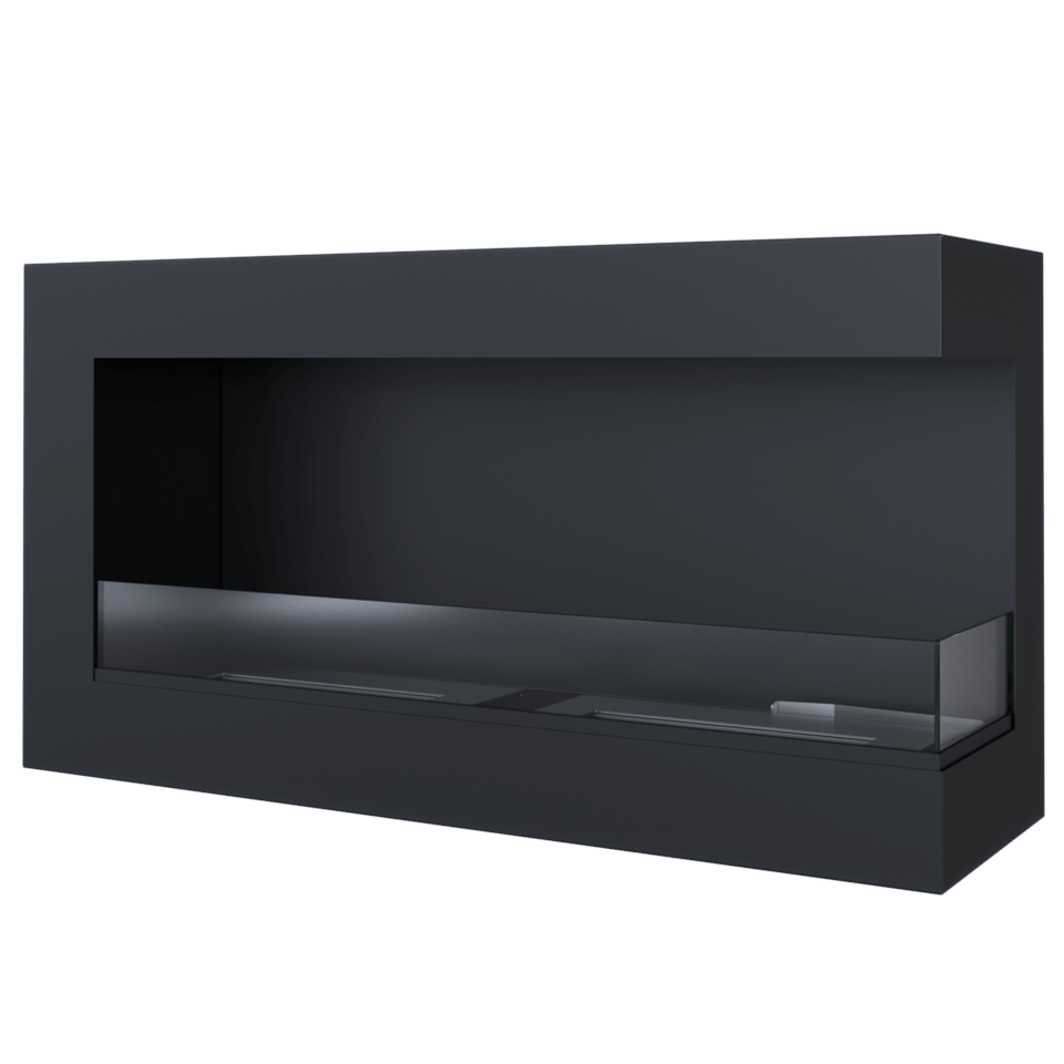 Kratki Biokamin Delta 900 Eckkamin rechts/links | wahlweise + Glas – Ansicht 4