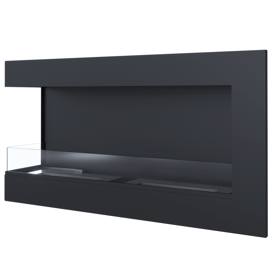 Kratki Biokamin Delta 900 Eckkamin rechts/links | wahlweise + Glas – Ansicht 8