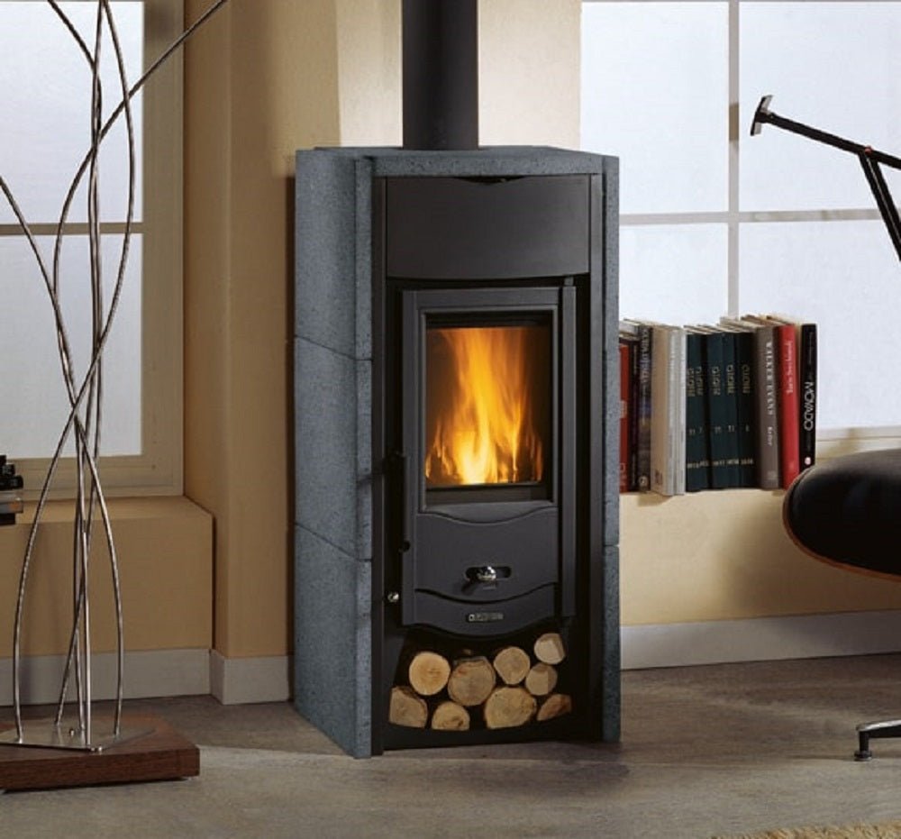 La Nordica Holzofen Kaminofen | Asia BII Vulkanstein | 6 kW – Ansicht 3