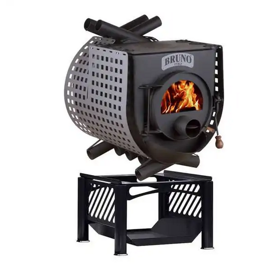Werkstattofen BRUNO® Pyro III mit Herdplatte und Seitenblech | 19 kW – Ansicht 4