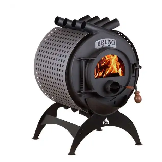 Werkstattofen BRUNO® Mini II mit Seitenblech und Ständer | 9 kW