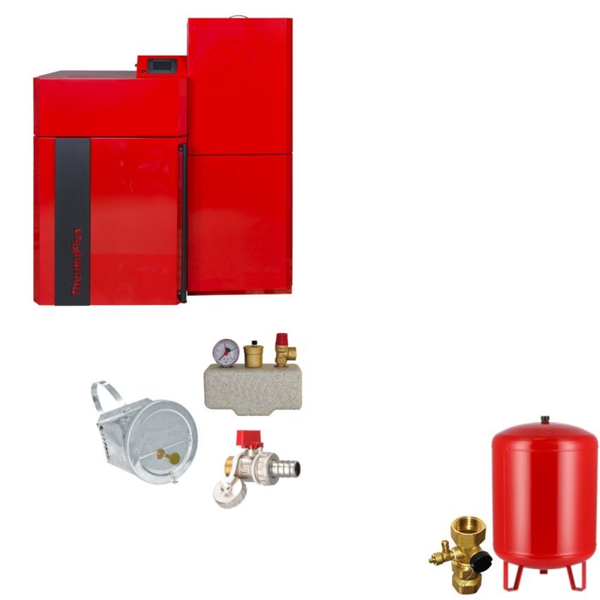 ThermoFlux Pelletkessel | PellFlux Lambda 96 | 96,1 kW | Komplettset 1
