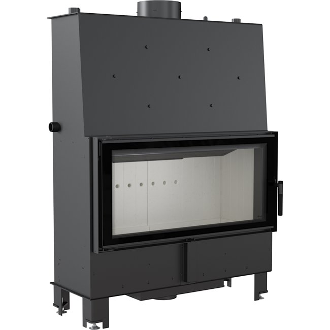 Kratki wassergeführter Kamineinsatz Lucy PW 20 | Hygieneset | 20 kW – Ansicht 2