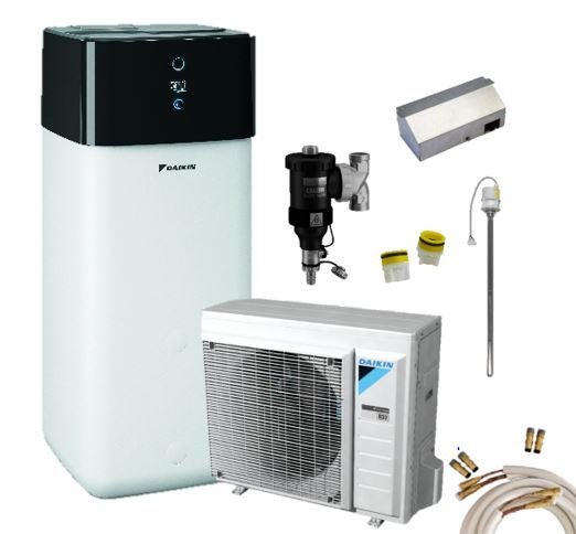 Daikin L/W-Wärmepumpen Set Altherma 3 R | 8 kW + 500 L | H+K