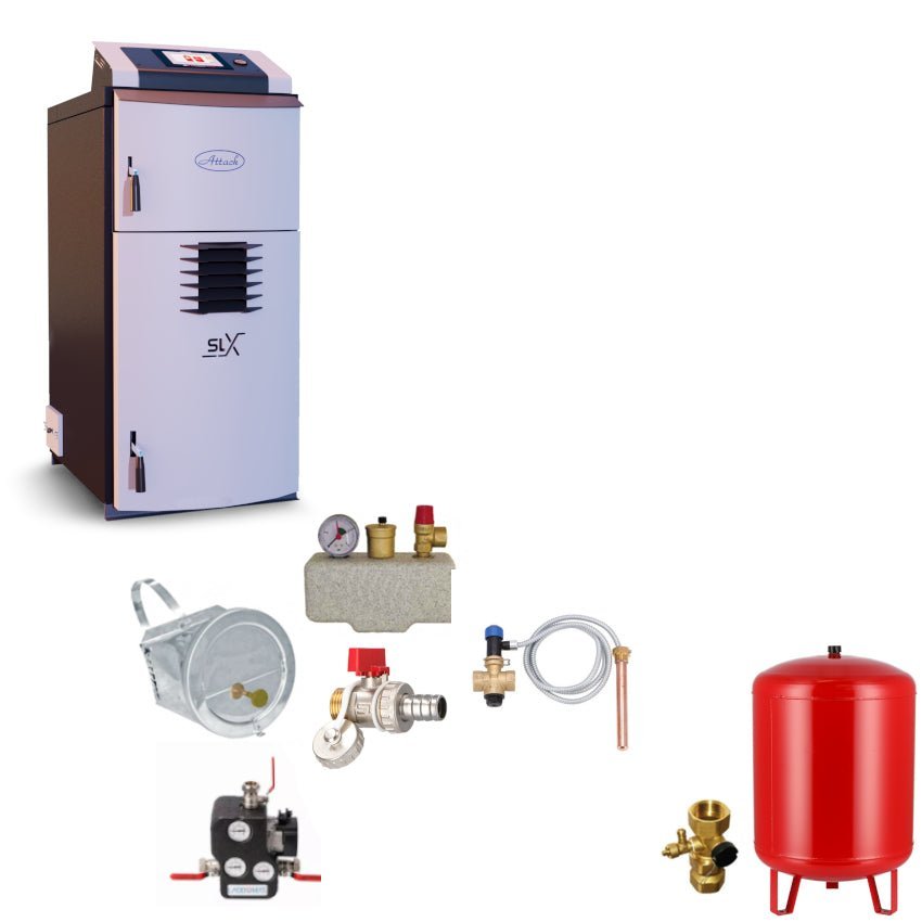 Attack Holzvergaserkessel | SLX 30 Lambda | 30 kW | Komplettset 1