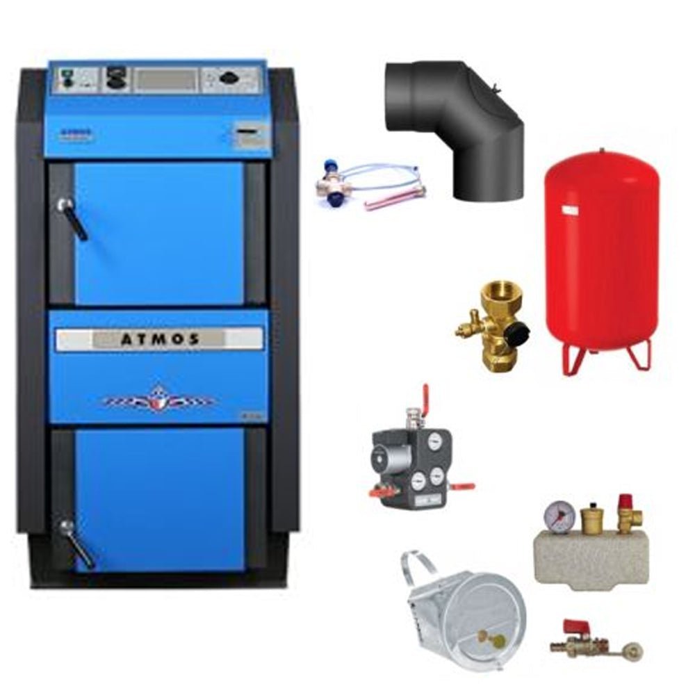 ATMOS Scheitholzvergaser | DC22GSE | 23 kW | Komplettset 1 – Ansicht 2