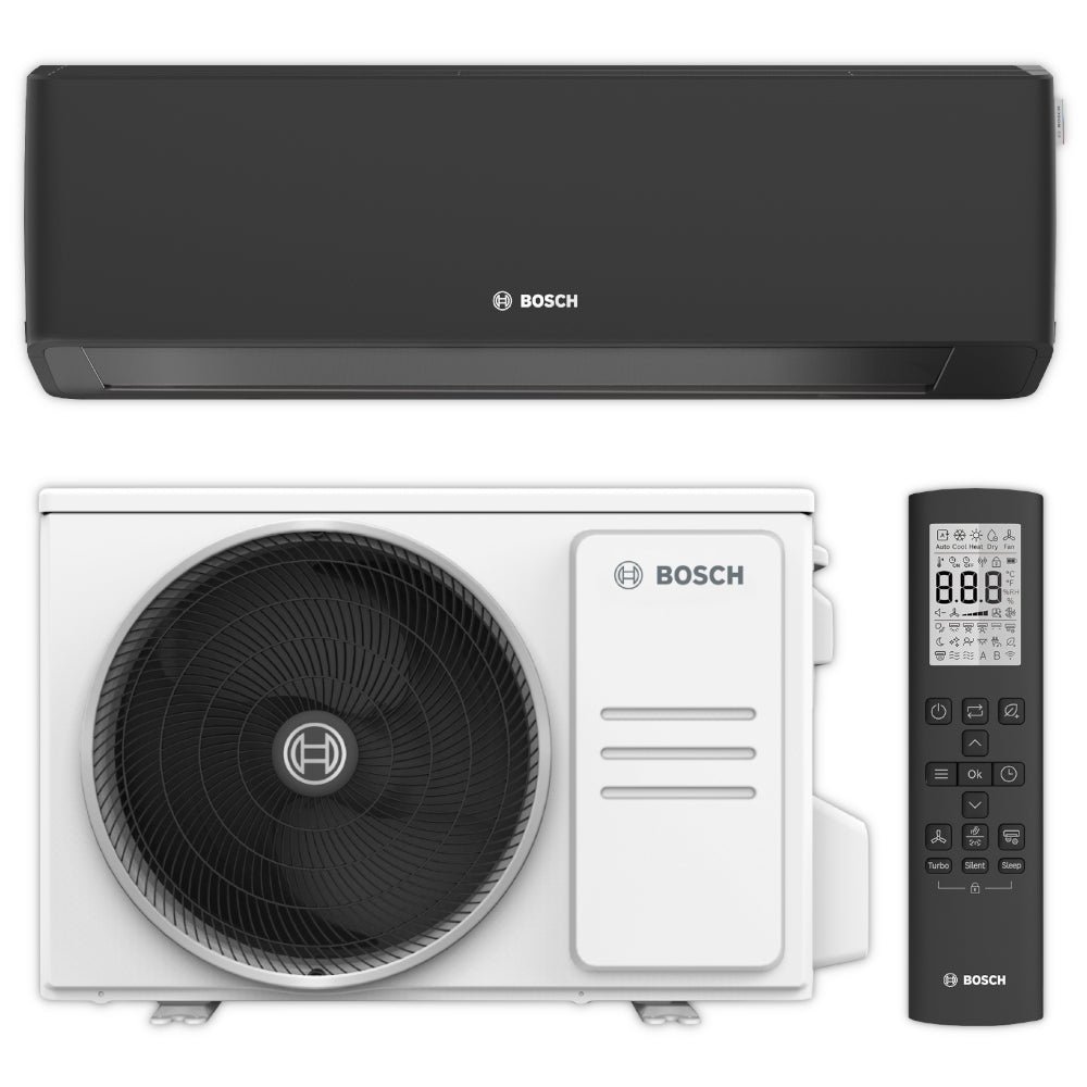 BOSCH Split Klimaanlage Komplett-Set | CL7000i 35 EB | 3,4 kW | schwarz