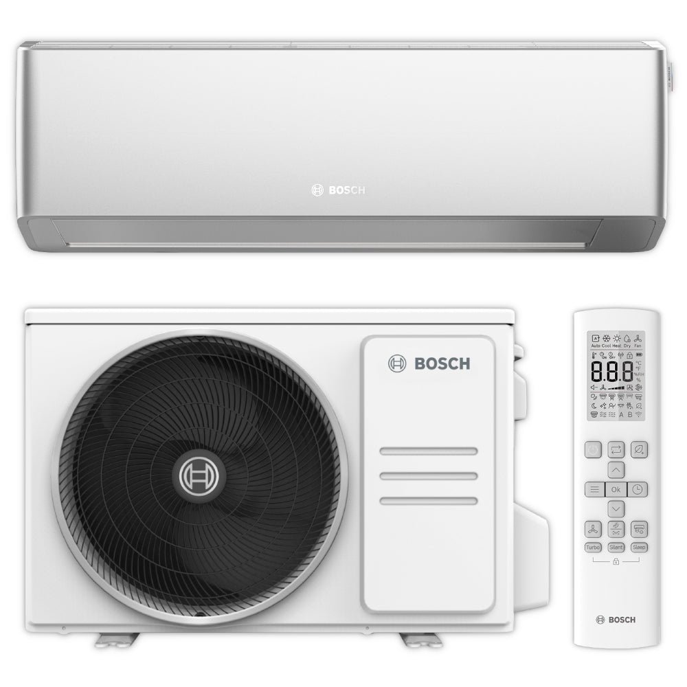 BOSCH Split Klimaanlage Komplett-Set | CL7000i 26 ES | 2,5 kW | silber