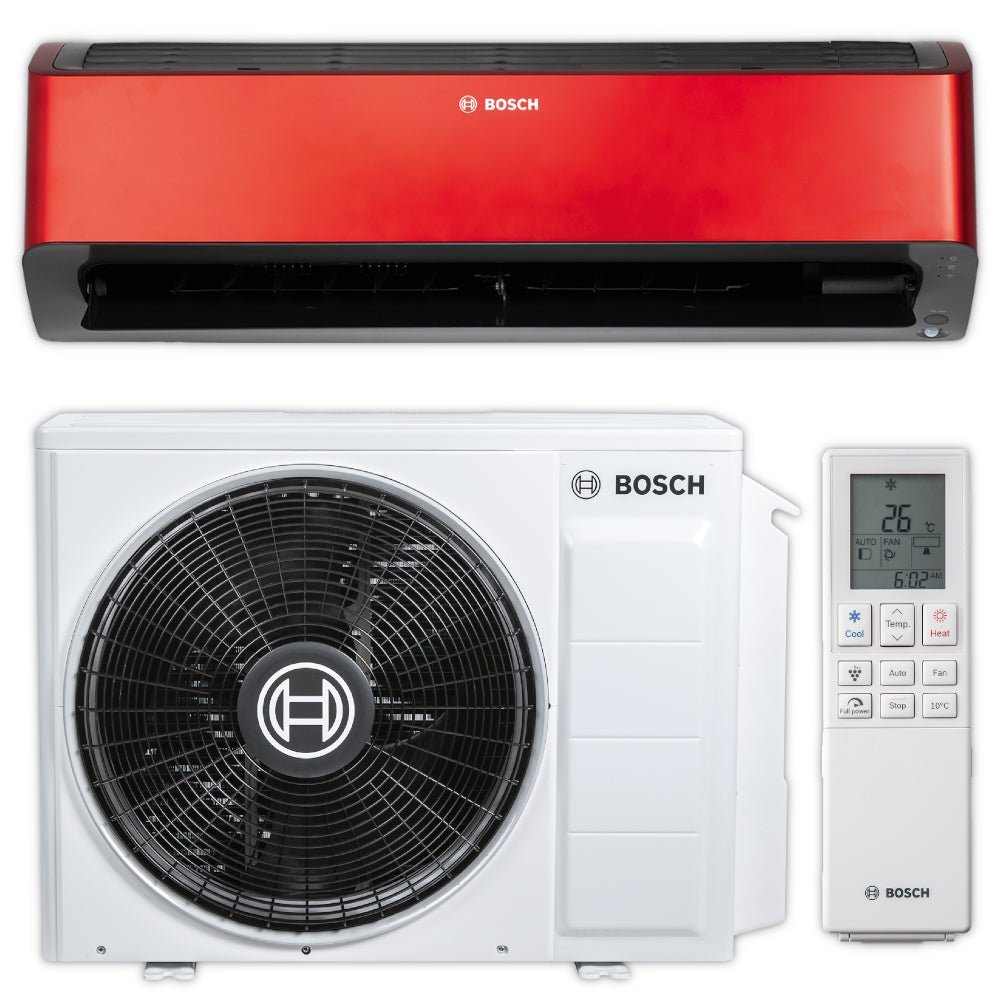 BOSCH Split Klimaanlage Komplett-Set | CLC8001i 35 ER | 3,5 kW | rot