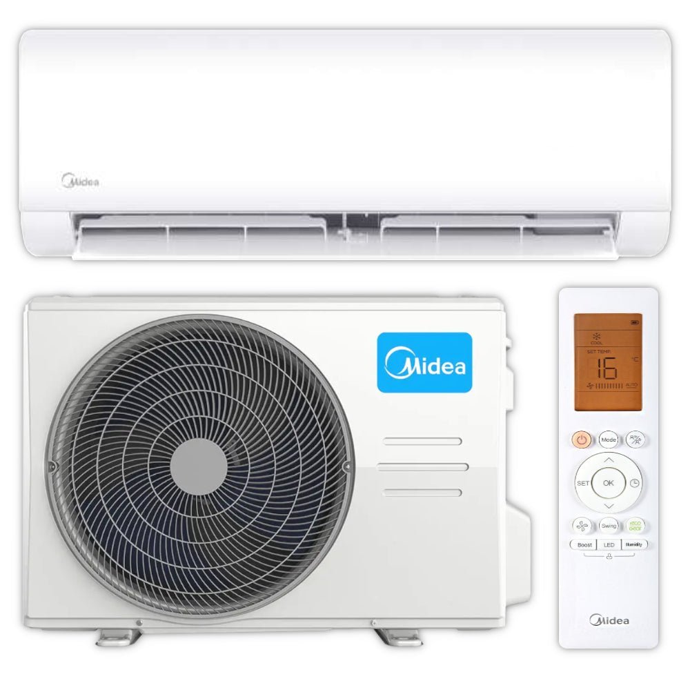 MIDEA Split Klimaanlage Komplett-Set | Xtreme Save Blue | R290 | 3,5 kW