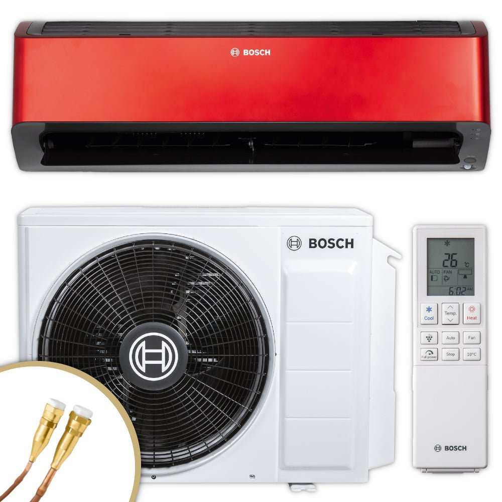 BOSCH Split Klimaanlage | CLC8001i 25 ER | 2,5 kW | rot | Quick-Connect