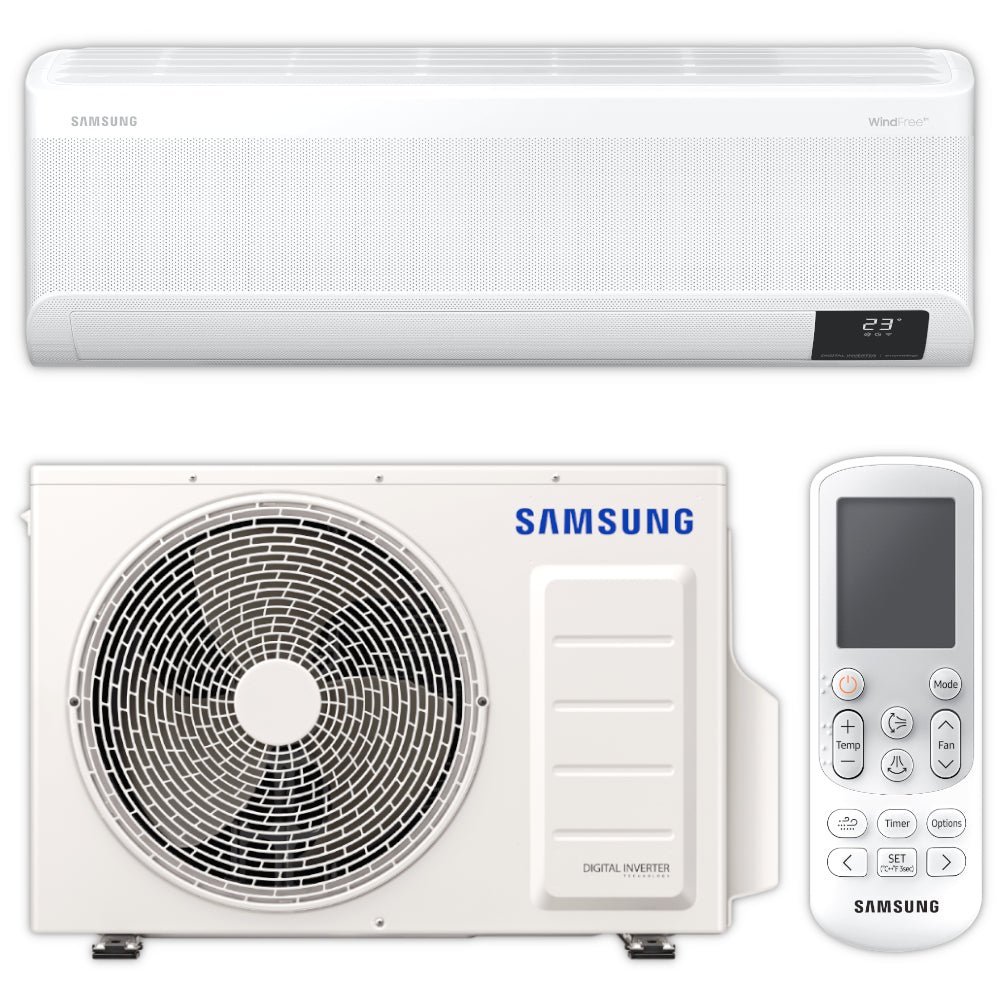 Samsung Split Klimaanlage Komplett-Set | WindFree Nordic Premium | 2,5 kW