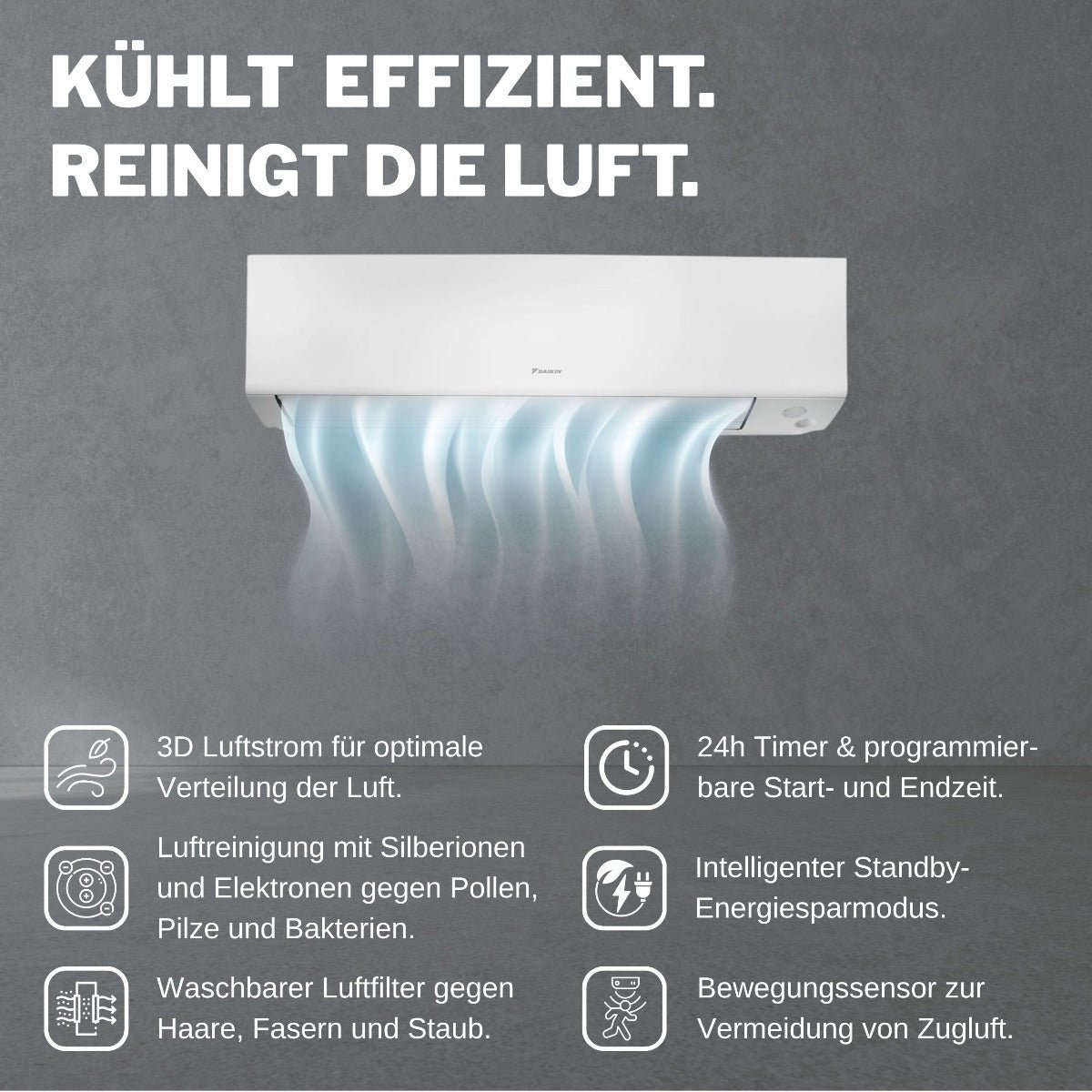 DAIKIN Split Klimaanlage Set | Perfera A-Serie | FTXM35A+RXM35A9 | 3,5 kW – Ansicht 2