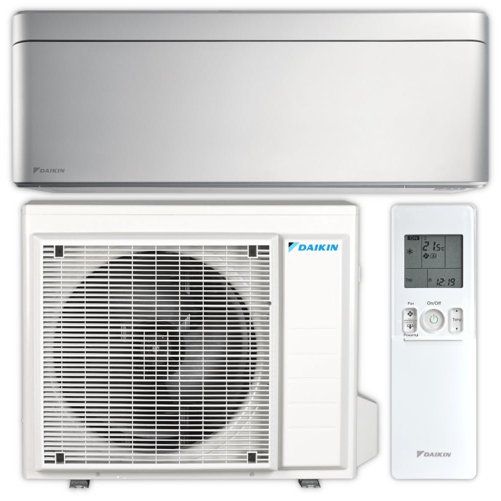 DAIKIN Split Klimaanlage Set | Stylish C-Serie | silber | 5,0 kW