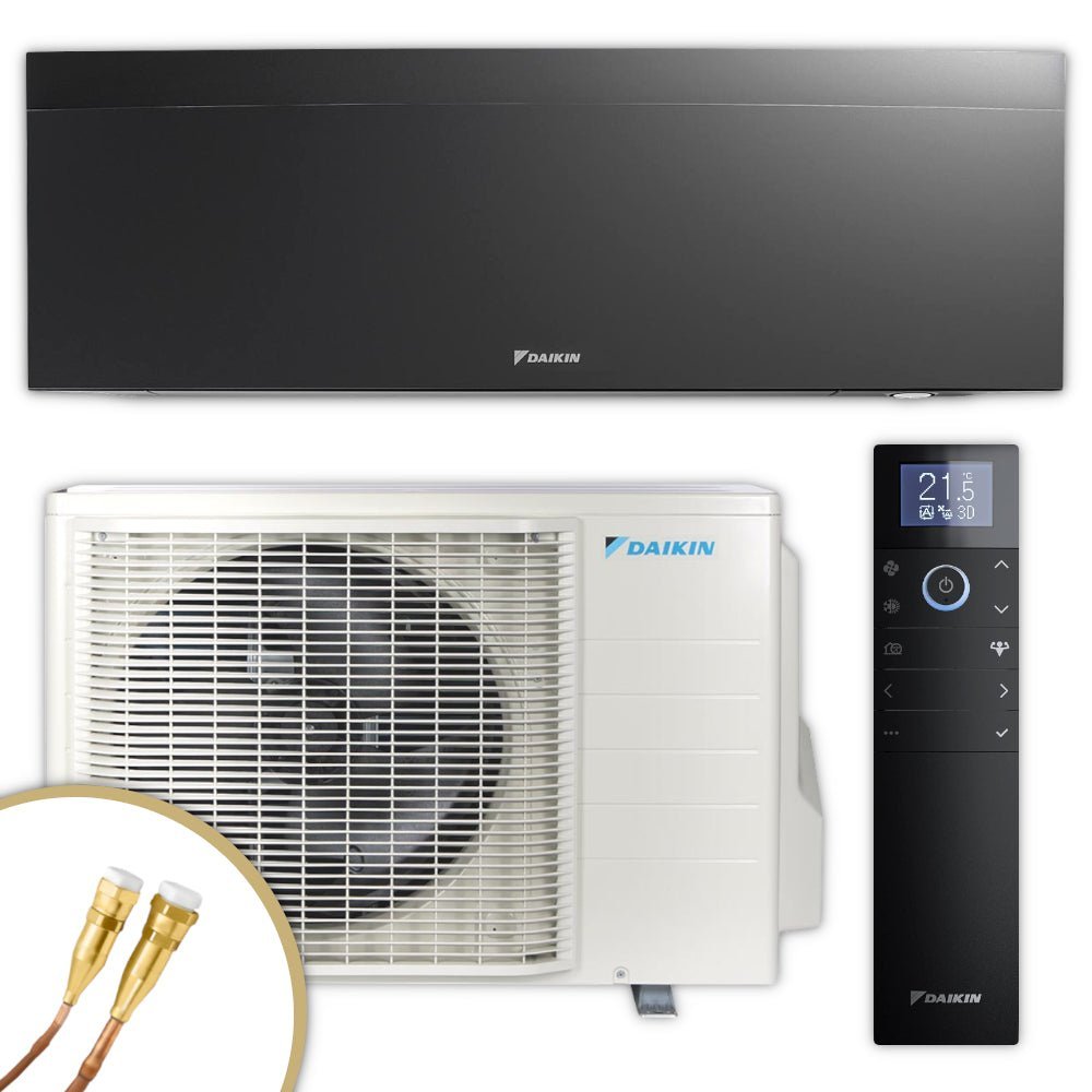 DAIKIN Split Klimaanlage | Nepura Emura 3 | Schwarz | 3,0 kW Quick-Connect