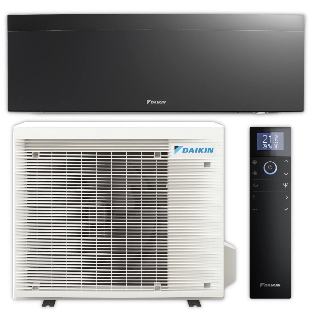 DAIKIN Split Klimaanlage Set | Emura 3 | FTXJ42A+RXJ42A9 | Mattschwarz | 4,2 kW