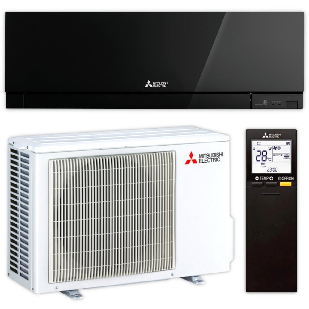 Mitsubishi Spit Klimaanlage Komplett Set | MUZ/MSZ-EF35VGKB | 3,5 kW