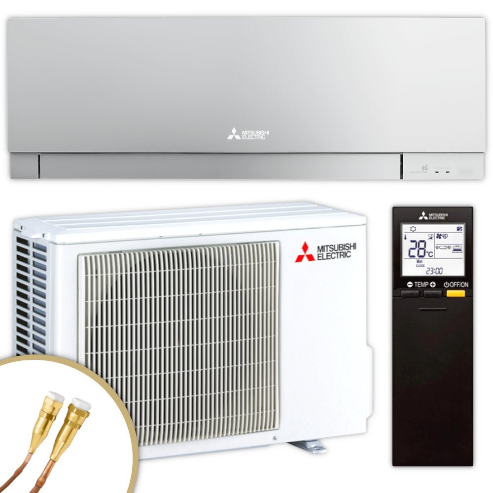Mitsubishi Split Klimaanlage Set | MUZ/MSZ-EF25VGKS | 2,5 kW | Quick-Connect