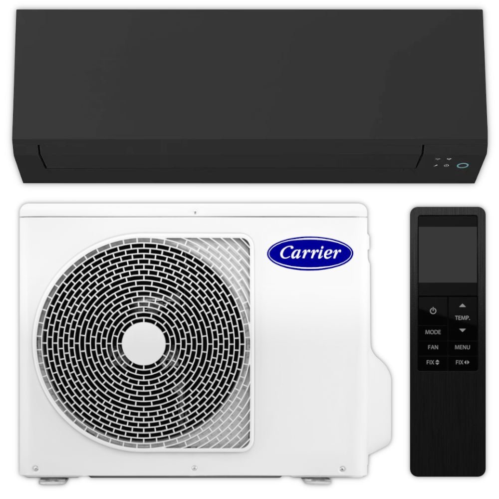 Carrier Split Klimaanlage Komplett-Set | High Line | 2,0 kW | Mattschwarz