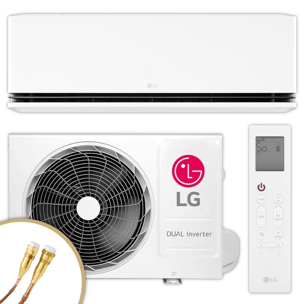 LG Split Klimaanlage Set | DUALCOOL AI AIR | 3,5 kW | Quick-Connect