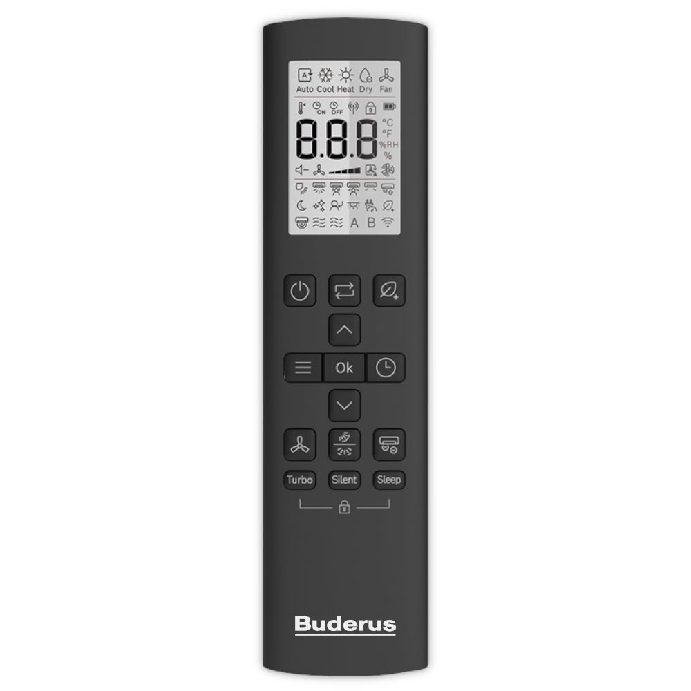 Buderus Split Klimaanlage | Logacool AC186i.3 | Schwarz | 3,5 kW Quick-Connect – Ansicht 3