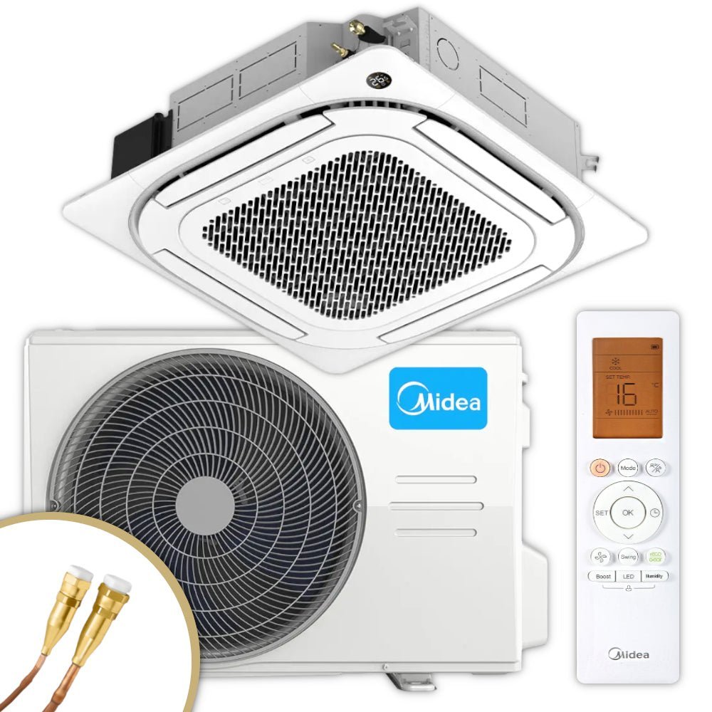 MIDEA Split Klimaanlage Decken-Set | MCA4U-18HRFNX | 5,2 kW | Quick Connect